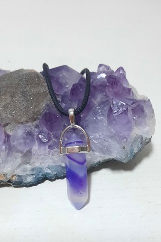Colgante Ágata Morada