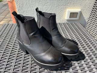 Stivaletti neri donna TG:38 con brillantini