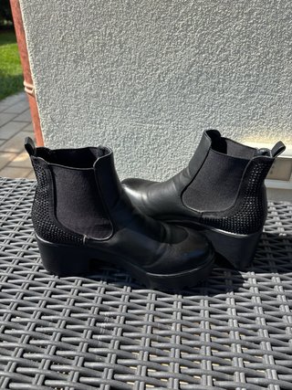 Stivaletti neri donna TG:38 con brillantini