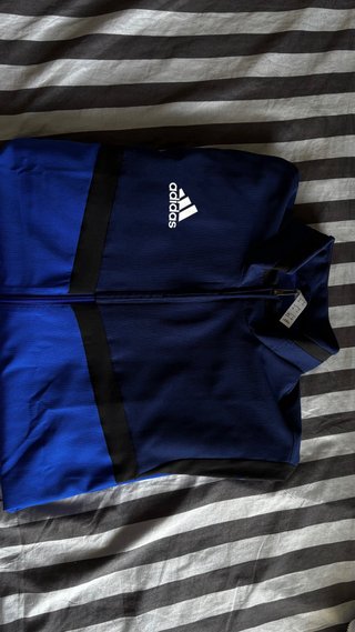 Cortavientos Adidas Original Azul y Negro