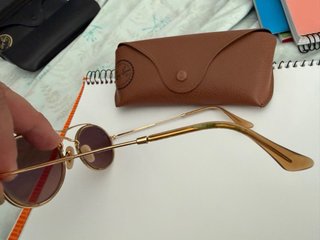 Gafas Ray-Ban Doble Puente Doradas (Estuche)