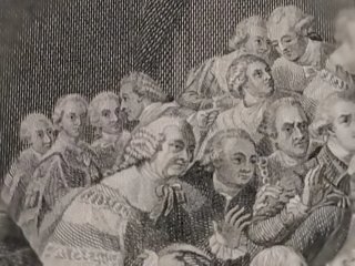Grabado inglés Death of the Earl of Chatham