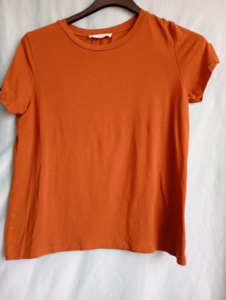 Camiseta Mango naranja talla S