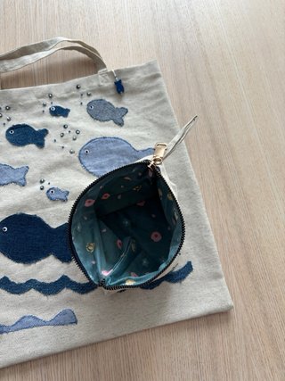 Bolso Tote y Neceser a Juego Peces