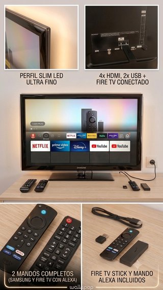Smart TV Samsung 40" Full HD + Fire TV Stick 4K