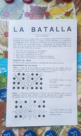 Juego de mesa "La Batalla" de Borras. Años 80's.
