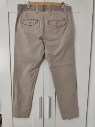 Pantalones Chinos Beige Hombre Mango Tapered Fit