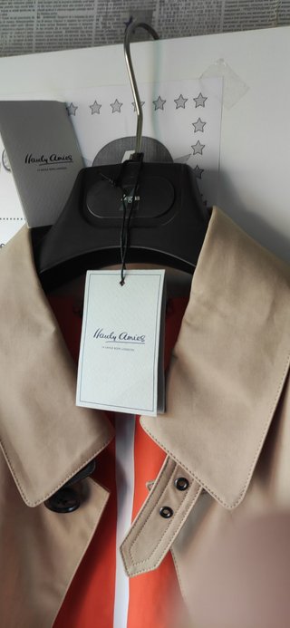 Gabardina Hardy Amies Beige Lujo Nueva