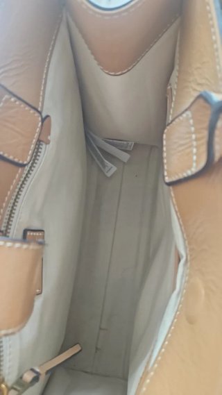 Bolso Pedro del Hierro Beige y Azul, auténtico