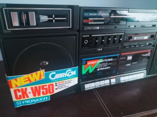 Pioneer CK-W50 Boombox Radio Cassette Doble Deck