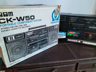 Pioneer CK-W50 Boombox Radio Cassette Doble Deck