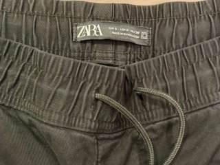 Pantaloni Jogger Zara Man Uomo Neri Cotone
