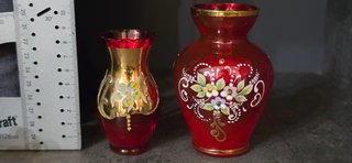 Vaso Tre Fuochi Murano Oro Cadmio Selenio 1960
