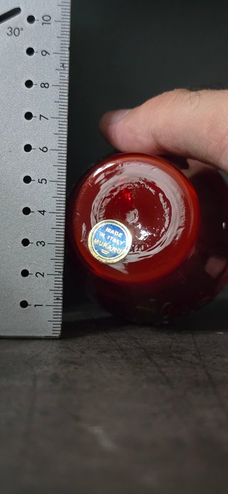 Vaso Tre Fuochi Murano Oro Cadmio Selenio 1960