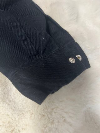 Chaqueta vaquera negra River Island Talla M