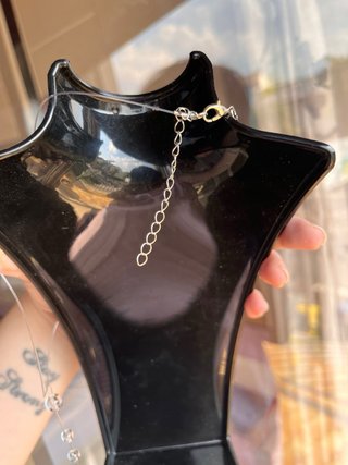 Collana acrilico trasparente con pendente