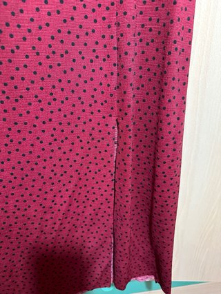 Vestido largo ZARA manga abullonada