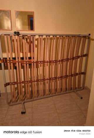 Somier de madera y metal