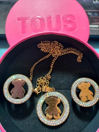 Conjunto Tous Oso Cadena y Colgante