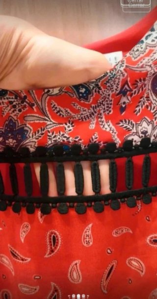 Blusa bandana Claudie Pierlot Roja T.38