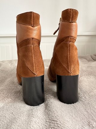 Botines Marrones de Cuero y Ante