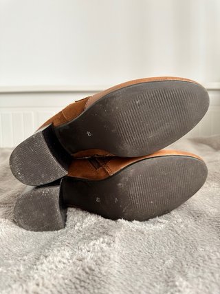 Botines Marrones de Cuero y Ante