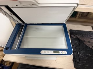 Impresora HP Blanca y Azul
