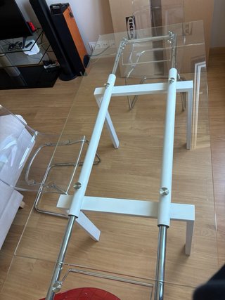 Mesa Comedor Cristal Diseño Moderno