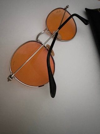Gafas Ray-Ban Round Metal Envolver Naranja