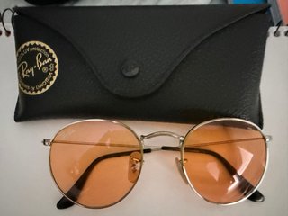 Gafas Ray-Ban Round Metal Envolver Naranja