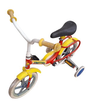 Bicicletta primi passi Trotter gialla