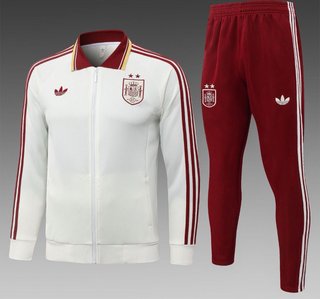 Chándal Adidas España Blanco y Rojo