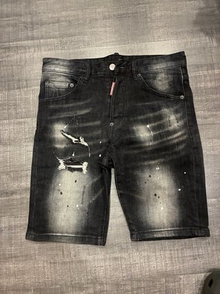 Tejanos Dsquared2 Negros Desgastados