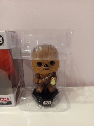 Funko Pop Star Wars Chewbacca con Porg 195