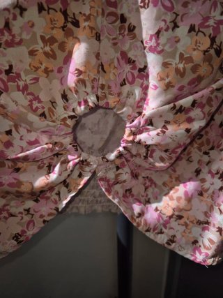 Blusa floral cruzada talla única