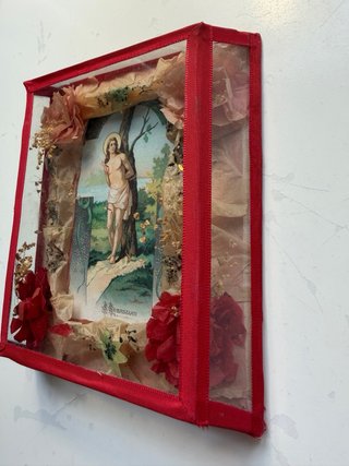 Cuadro Devocional San Sebastián con Flores