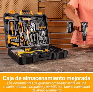 Maletín Herramientas 186 Piezas + Taladro