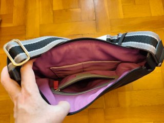 Bolso de piel mywalit negro