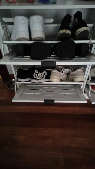 Zapateros blancos estilo mimbre