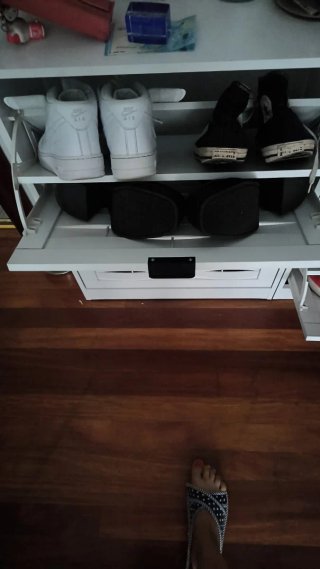 Zapateros blancos estilo mimbre