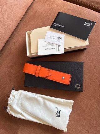 Estuche Montblanc para 1 bolígrafo naranja