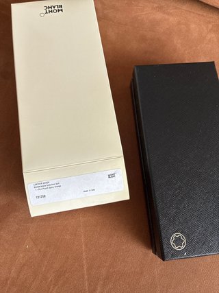 Estuche Montblanc para 1 bolígrafo naranja