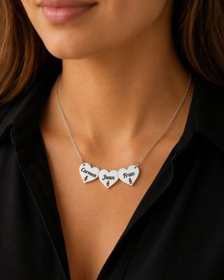 Conjunto Joyería Plata Oso Perla