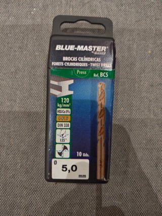 Brocas HSS Co 5% Blue Master Ø 5,0 mm (10 uds)