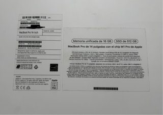 MacBook Pro 14 M1 Pro 16GB 512GB SSD Impoluto