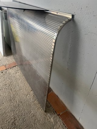 Cubre radiador acero inoxidable con balda