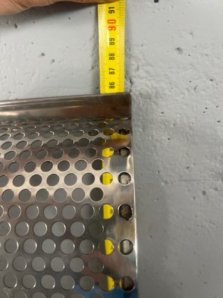 Cubre radiador acero inoxidable con balda
