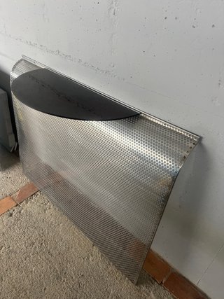 Cubre radiador acero inoxidable con balda