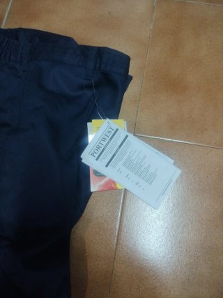 Pantalón Portwest Ignífugo Reflectante Azul