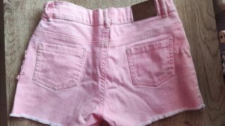 Shorts vaqueros rosas 11-12 años